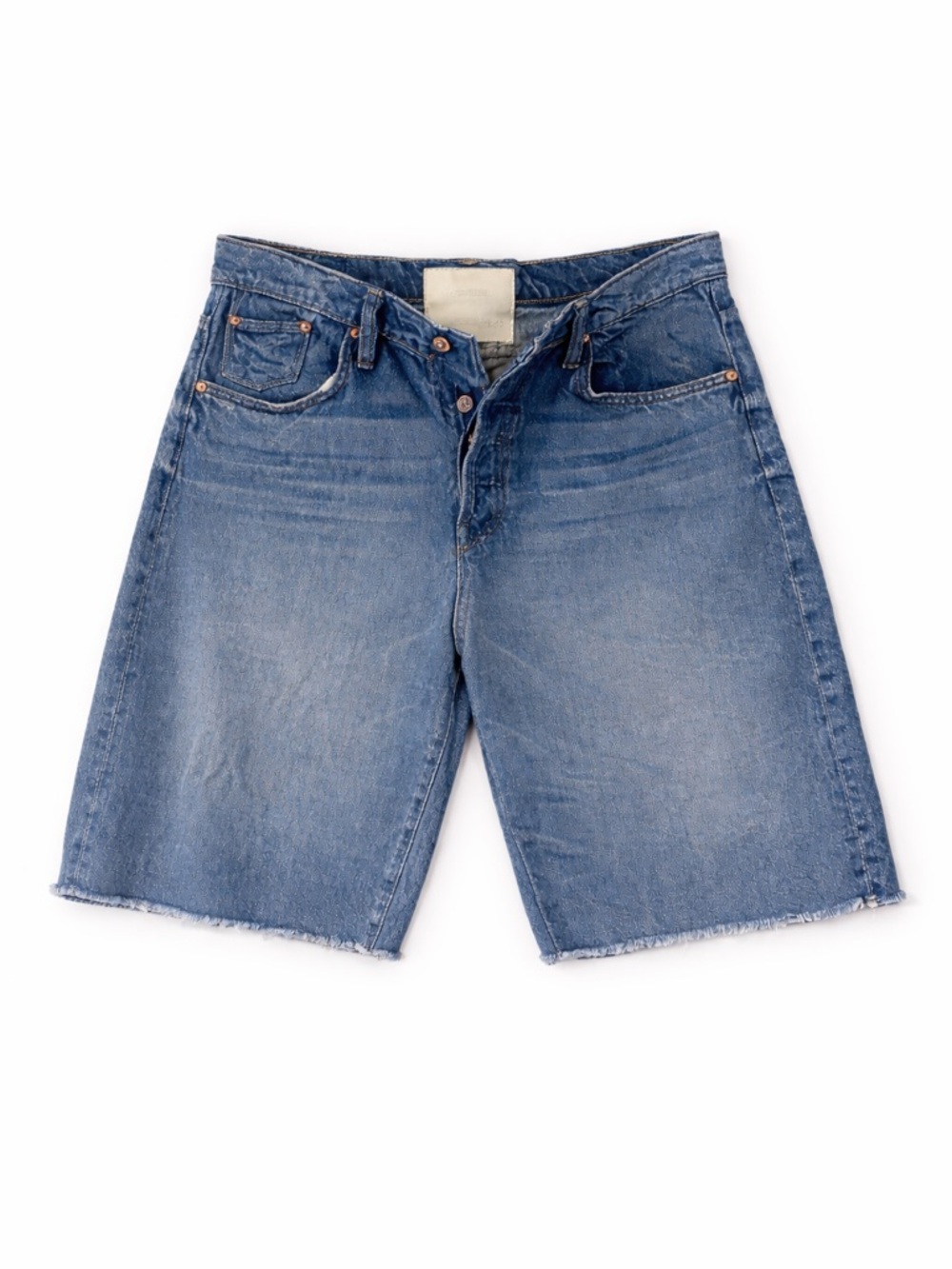 MOTHER The Whole Lot Fray Denim Shorts – Wipeout Wash – Size 27
